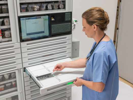 ADC Meds Cabinet with nurse